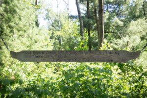 sacred grove saying on wood 300x200