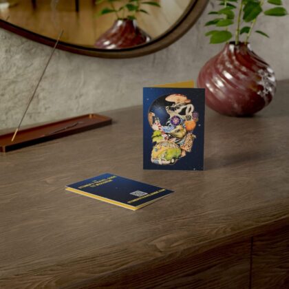 psychedelic road trip greeting card — 'the stoner’s travel guide to wisconsin'