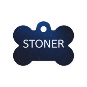 stoner pet tag — personalized funny dog id tag