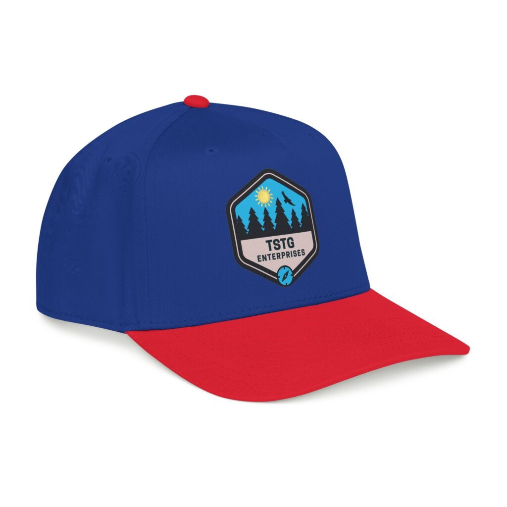 tstg enterprises baseball cap — embroidered logo hat