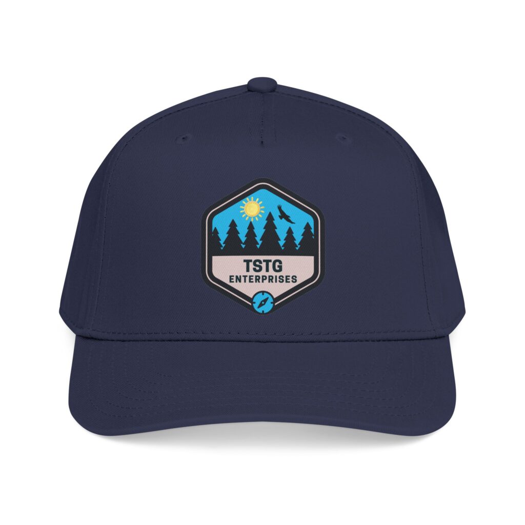 tstg enterprises baseball cap — embroidered logo hat