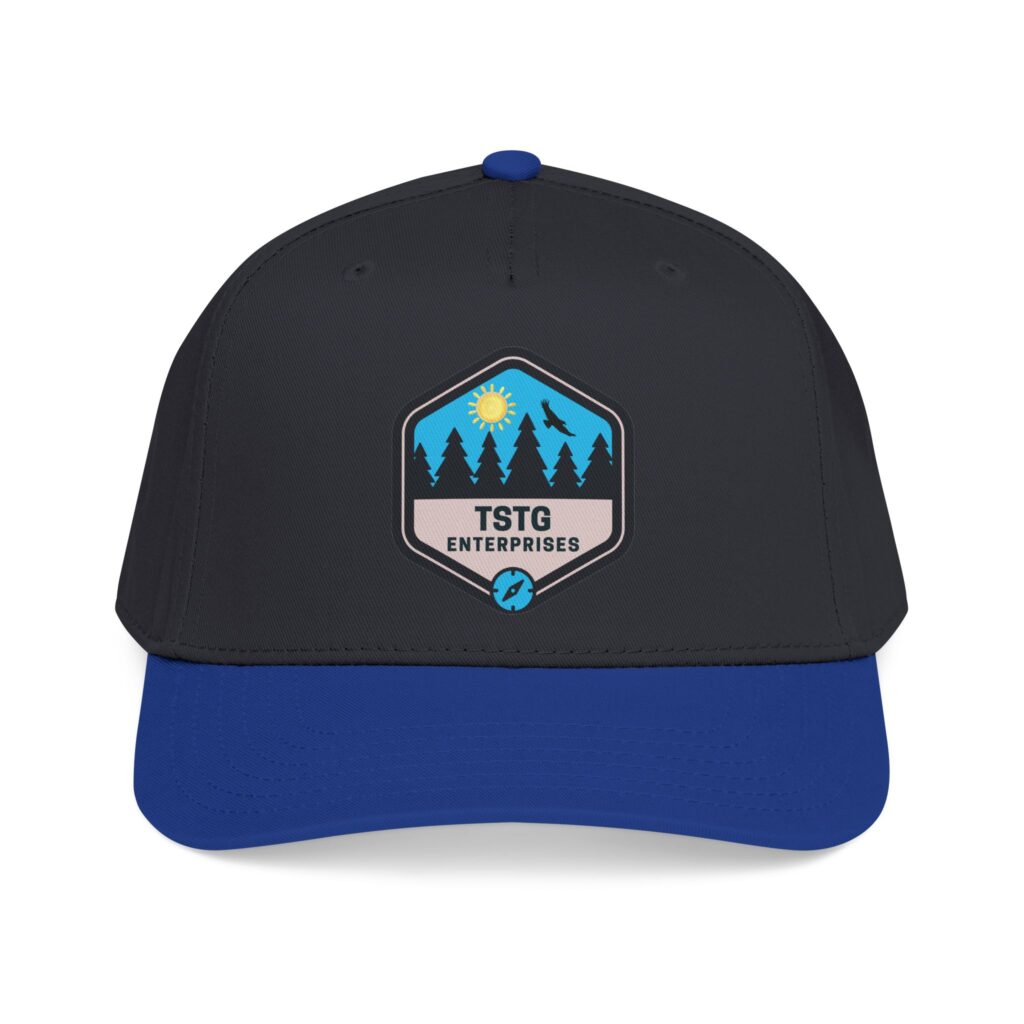 tstg enterprises baseball cap — embroidered logo hat