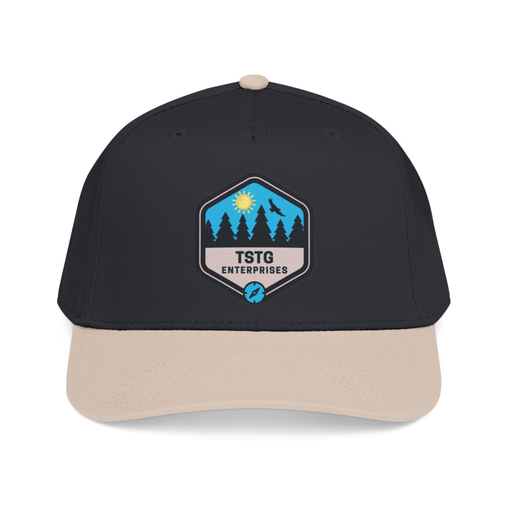 tstg enterprises baseball cap — embroidered logo hat