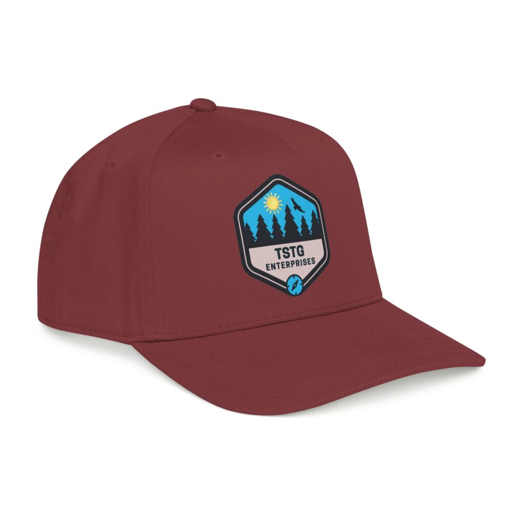 tstg enterprises baseball cap — embroidered logo hat
