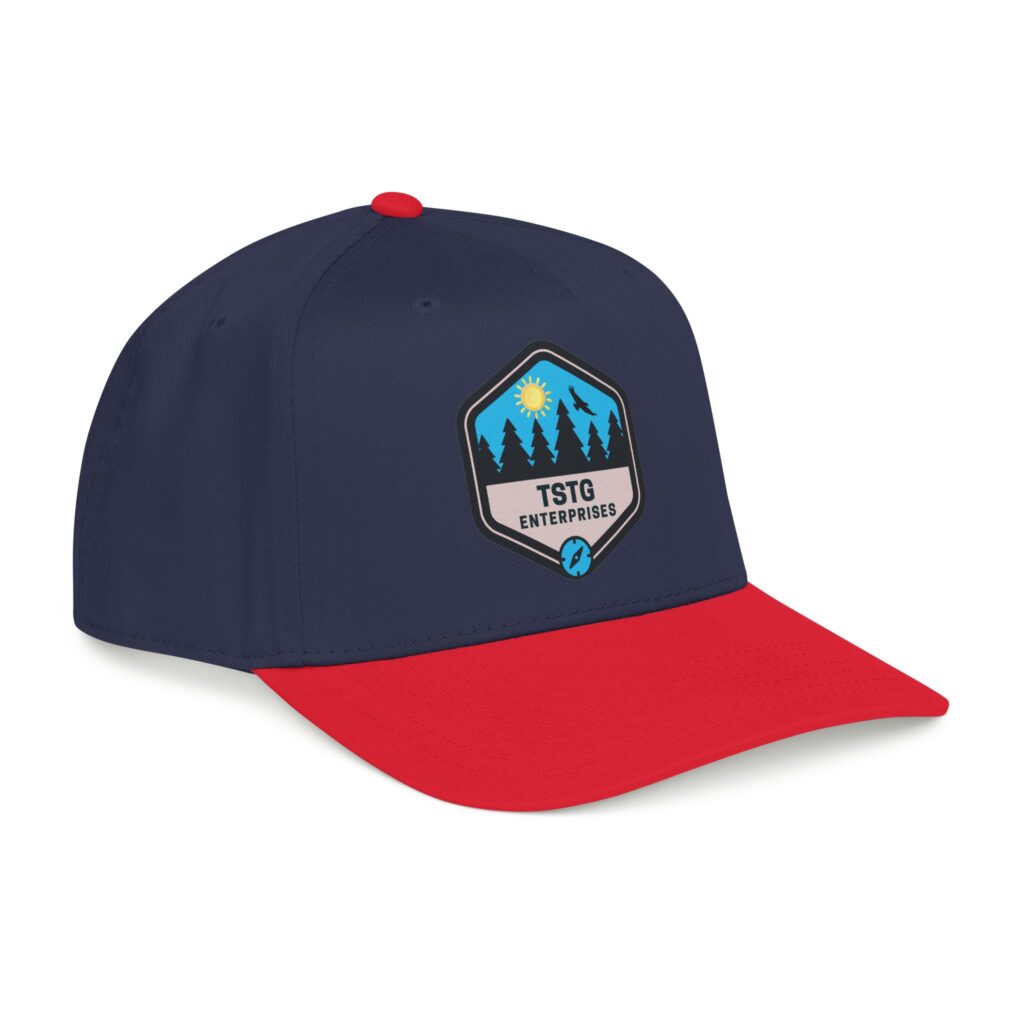 tstg enterprises baseball cap — embroidered logo hat