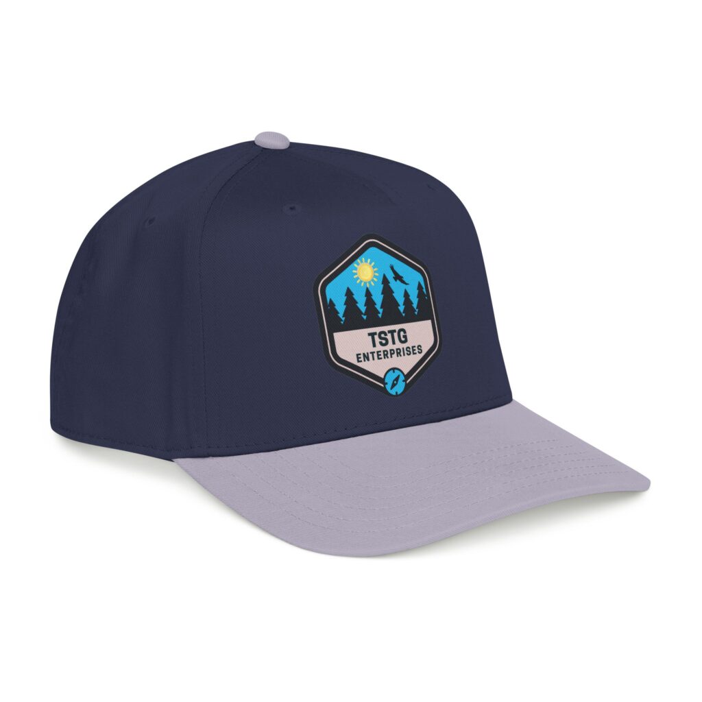 tstg enterprises baseball cap — embroidered logo hat