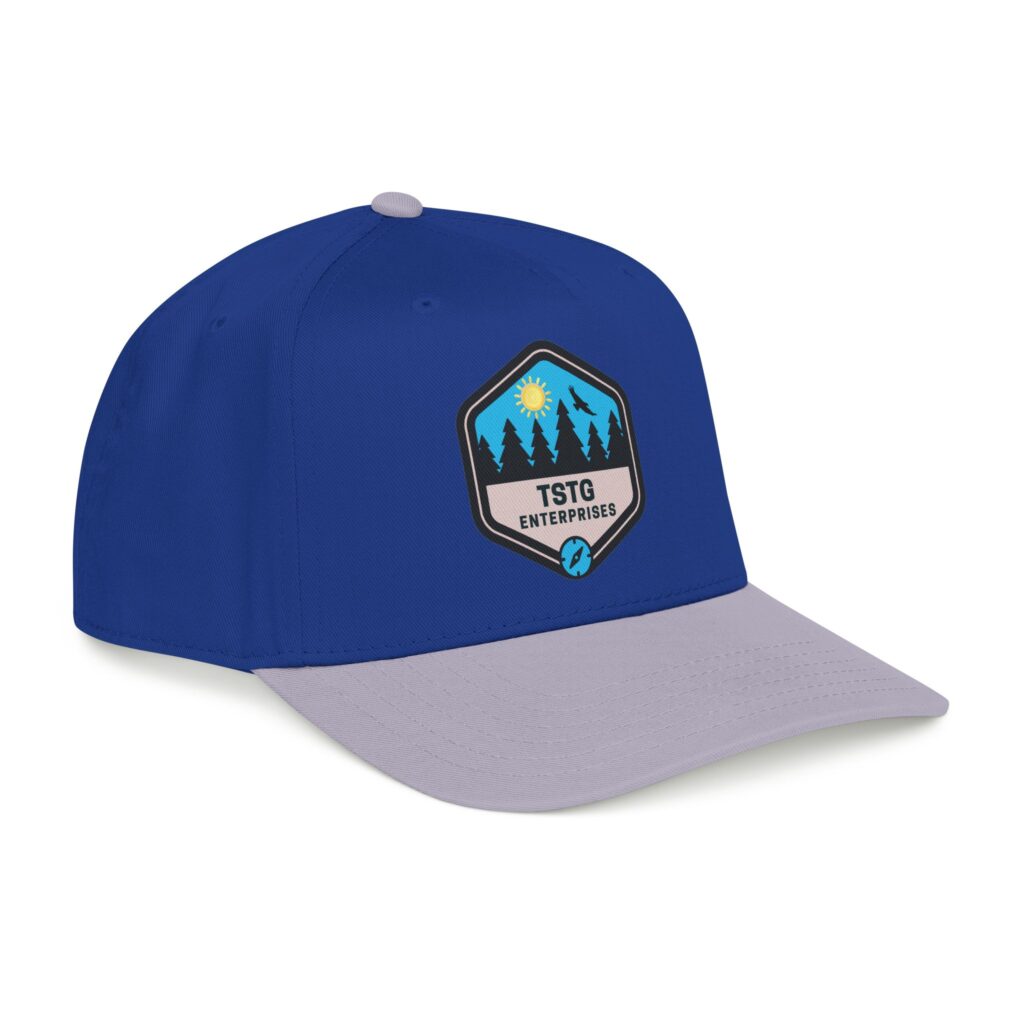 tstg enterprises baseball cap — embroidered logo hat