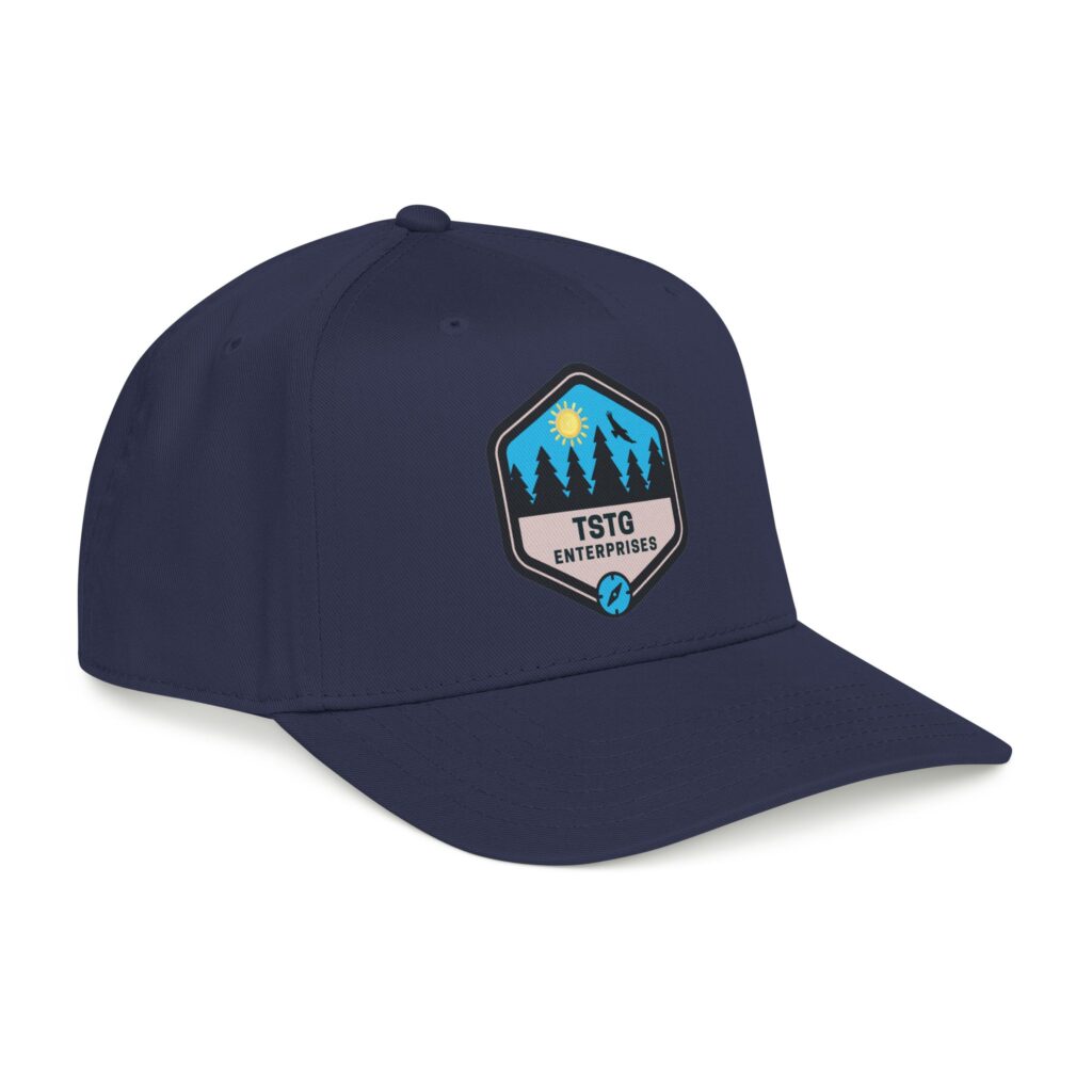 tstg enterprises baseball cap — embroidered logo hat