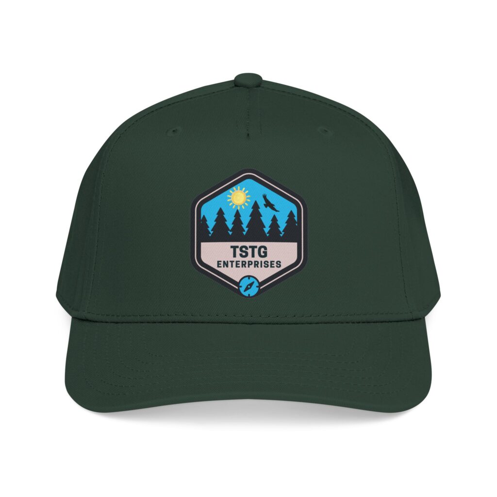 tstg enterprises baseball cap — embroidered logo hat