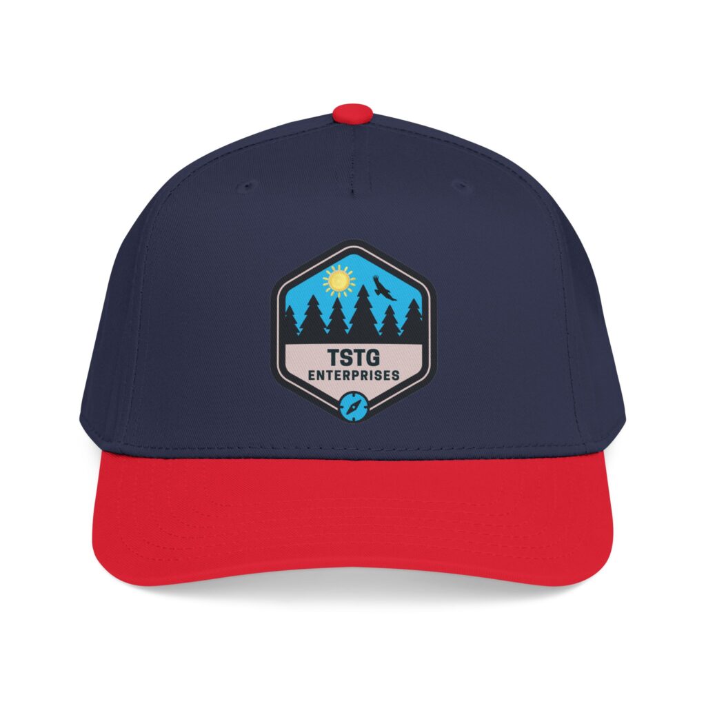 tstg enterprises baseball cap — embroidered logo hat