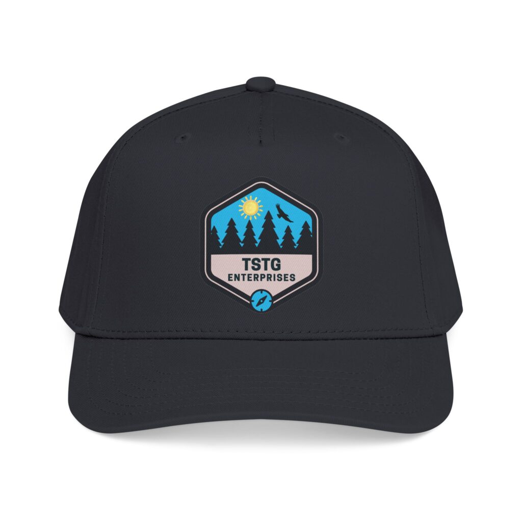 tstg enterprises baseball cap — embroidered logo hat