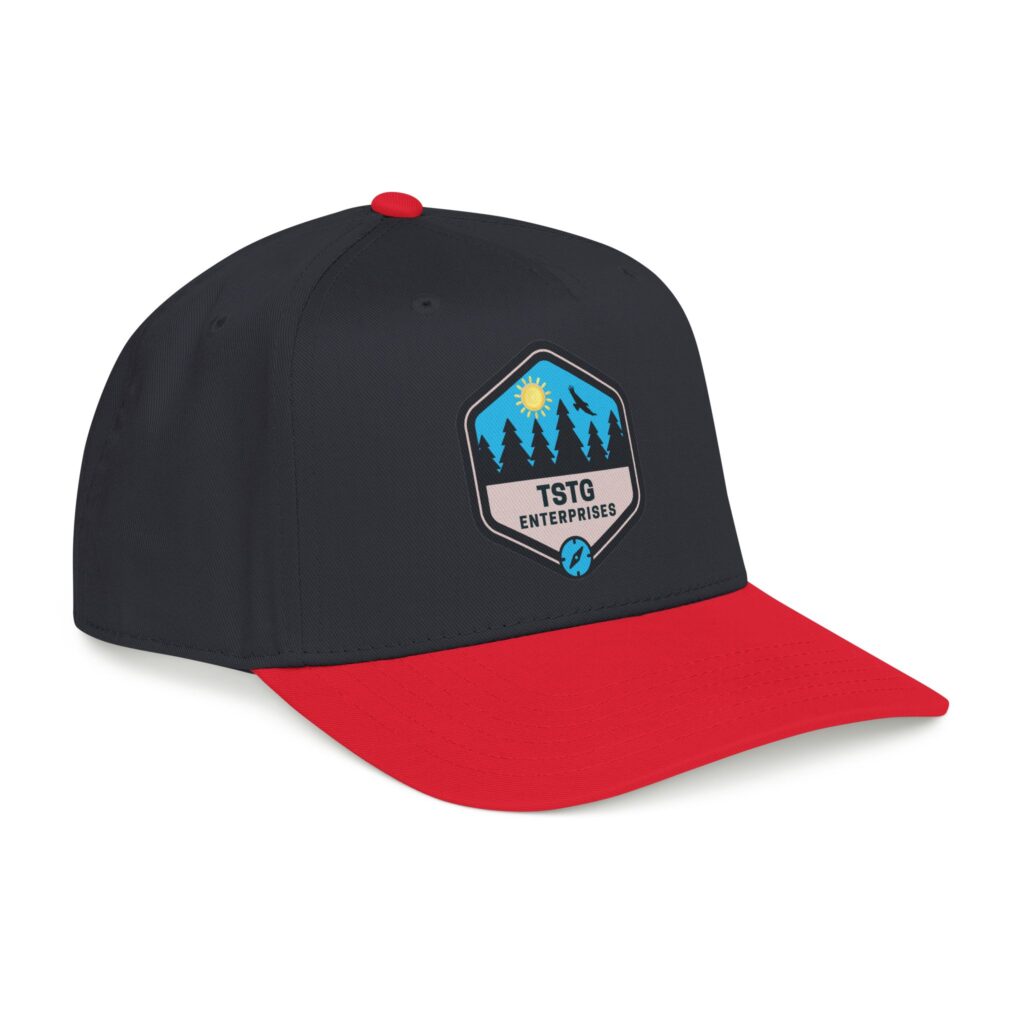 tstg enterprises baseball cap — embroidered logo hat