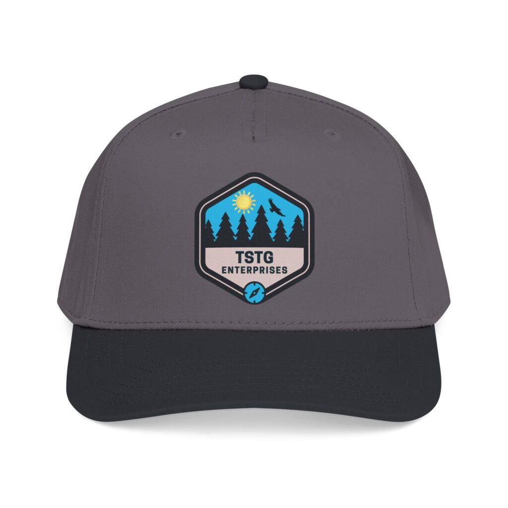 tstg enterprises baseball cap — embroidered logo hat