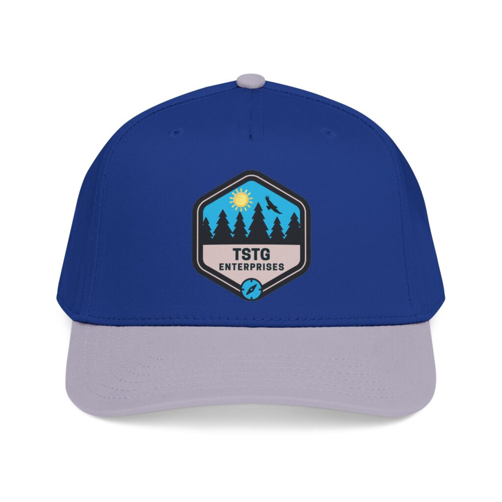tstg enterprises baseball cap — embroidered logo hat