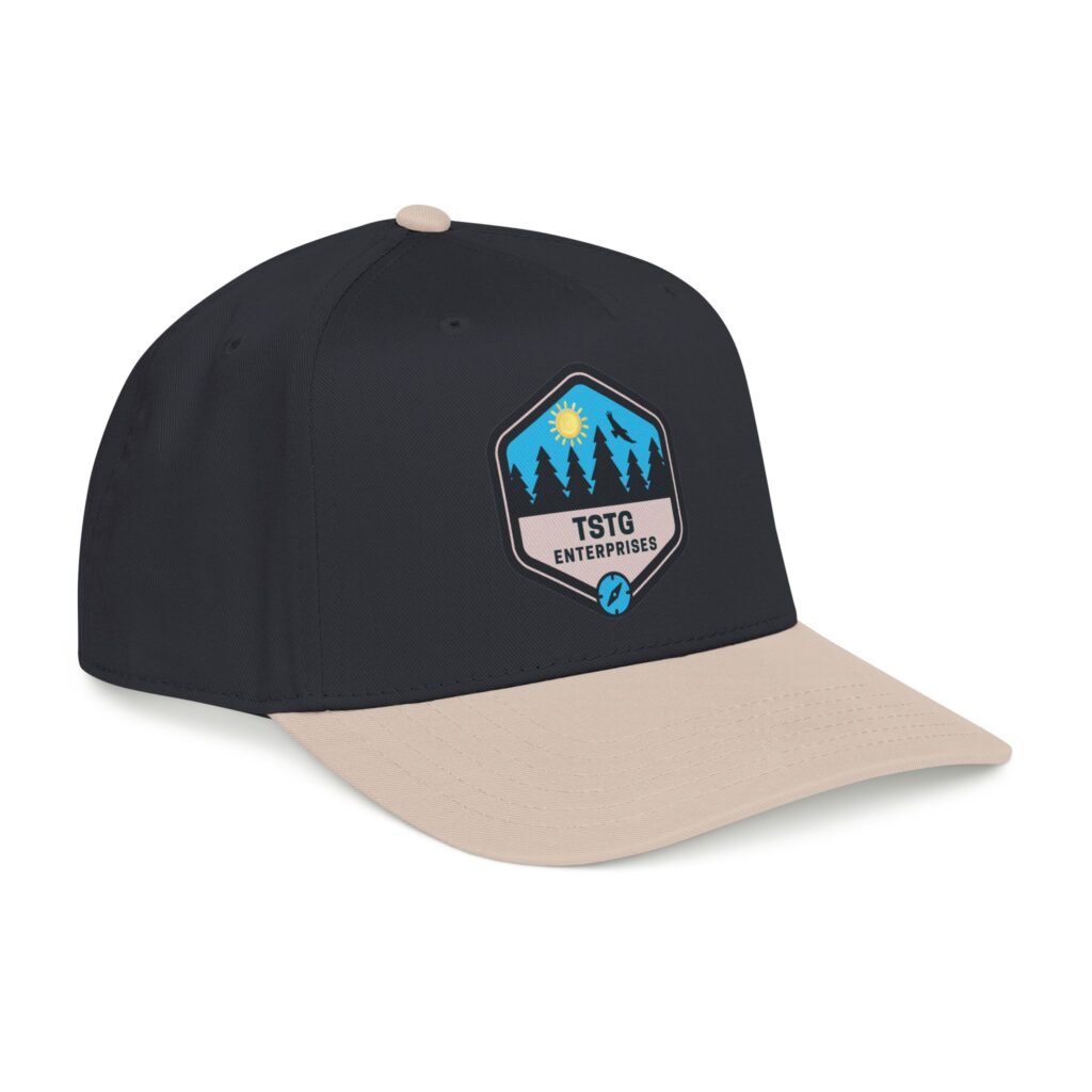 tstg enterprises baseball cap — embroidered logo hat