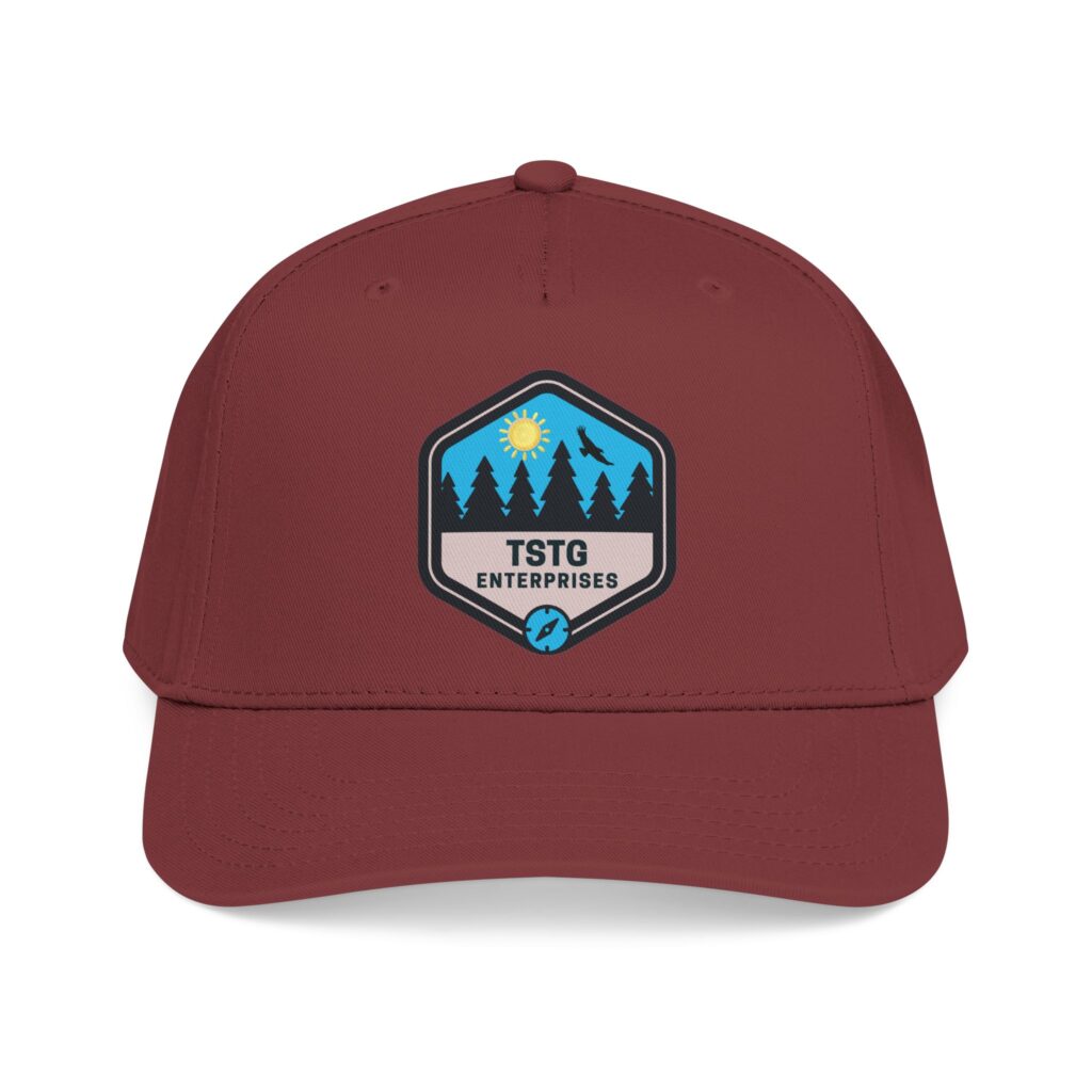 tstg enterprises baseball cap — embroidered logo hat