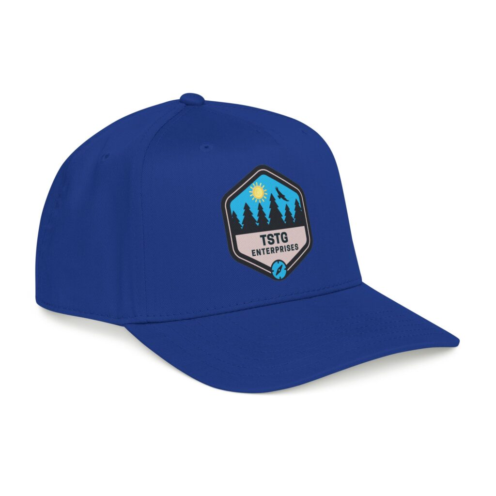tstg enterprises baseball cap — embroidered logo hat
