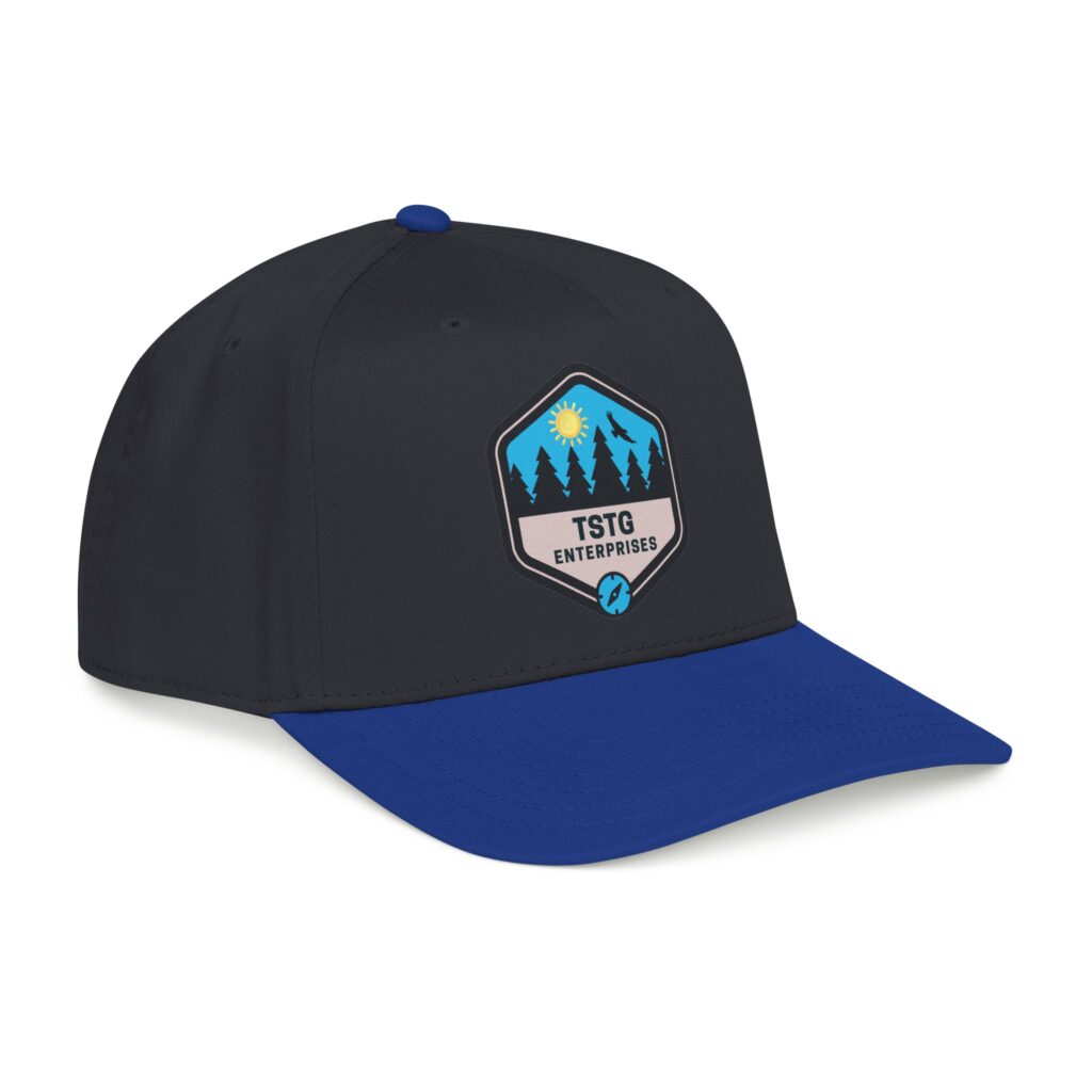 tstg enterprises baseball cap — embroidered logo hat