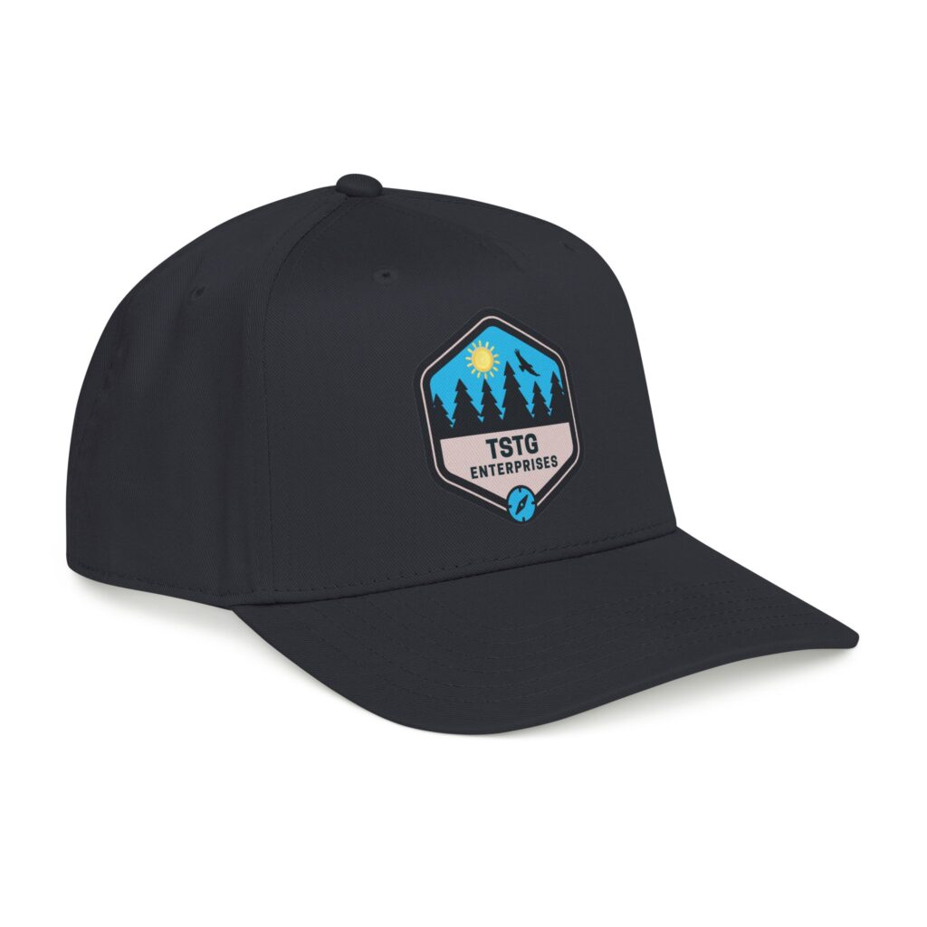 tstg enterprises baseball cap — embroidered logo hat