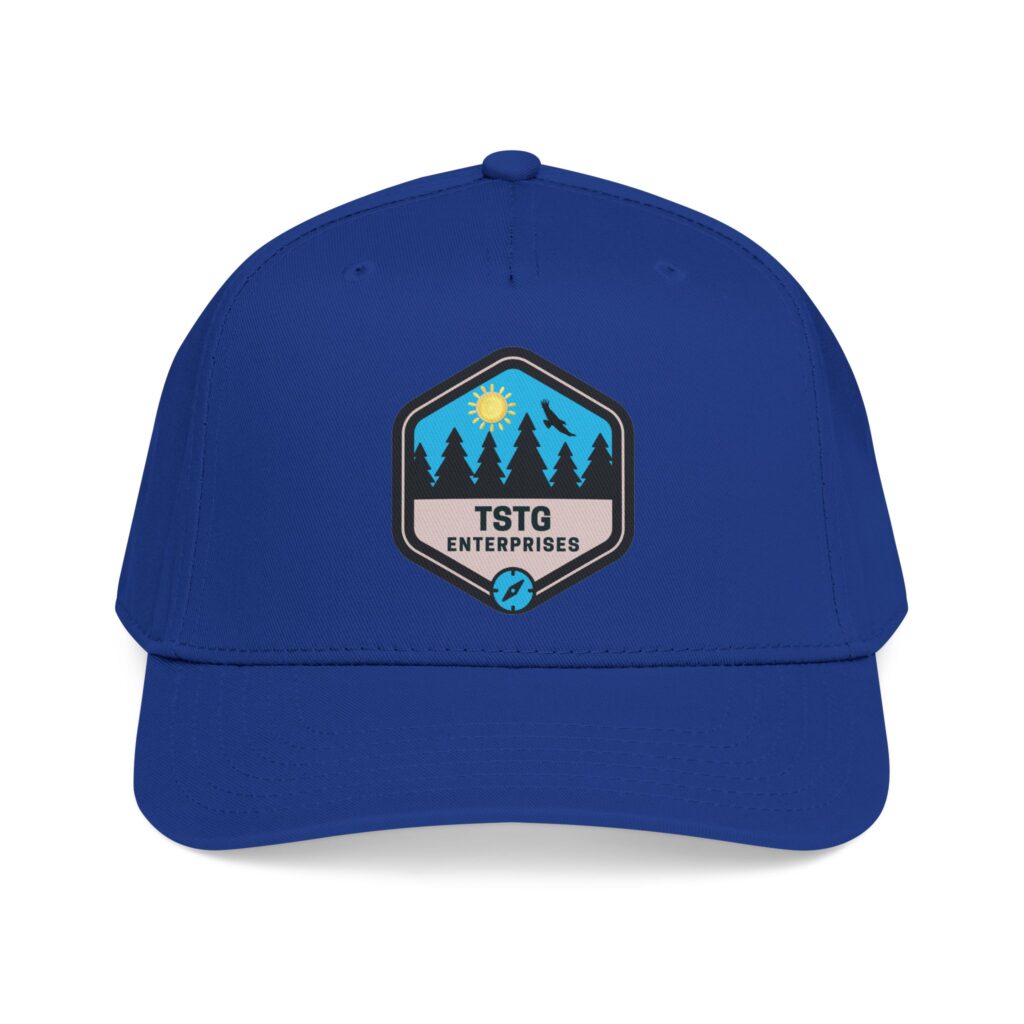 tstg enterprises baseball cap — embroidered logo hat