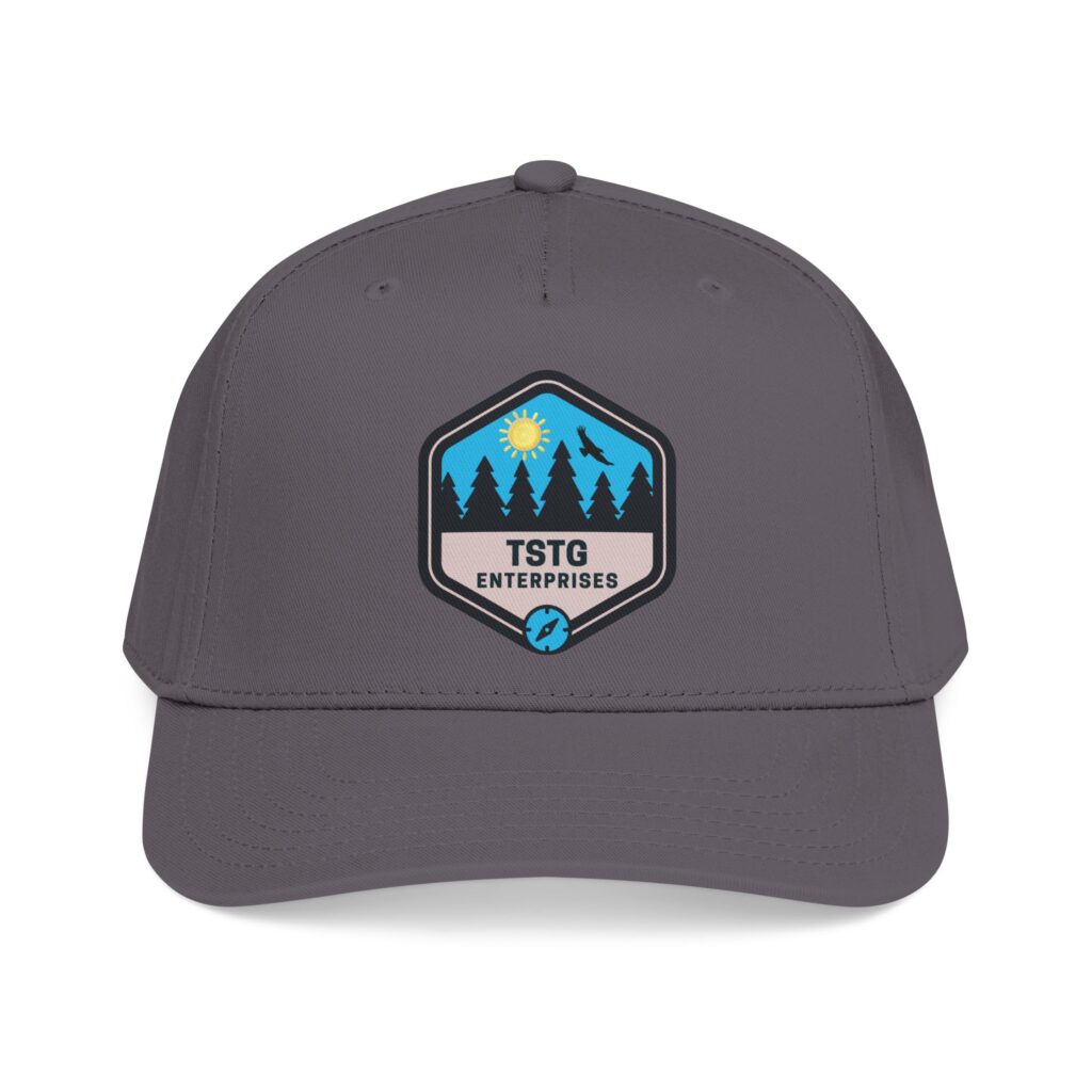 tstg enterprises baseball cap — embroidered logo hat
