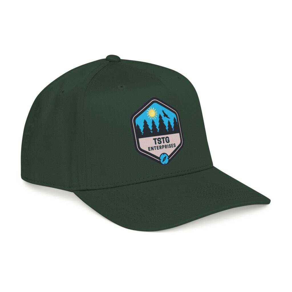 tstg enterprises baseball cap — embroidered logo hat