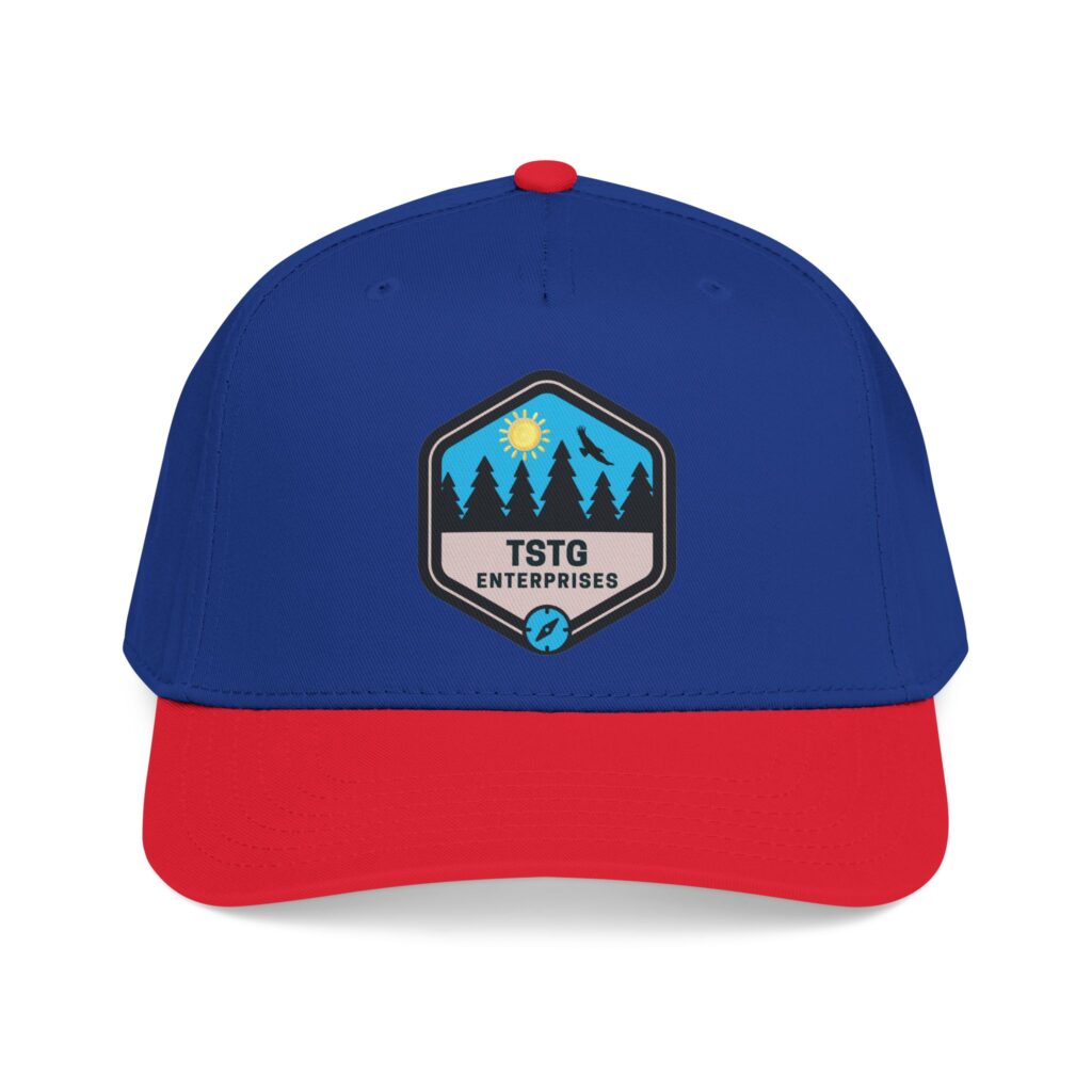 tstg enterprises baseball cap — embroidered logo hat