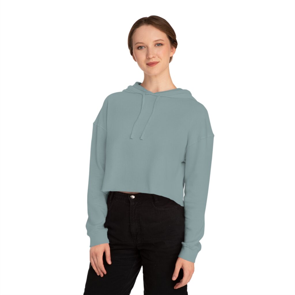 the stoners' travel guide to wisconsin women’s cropped hooded sweatshirt
