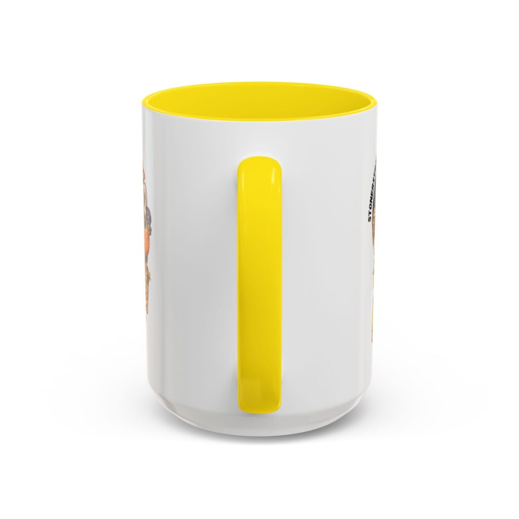 the stoner's travel guide to wisconsin accent coffee mug (11, 15oz)