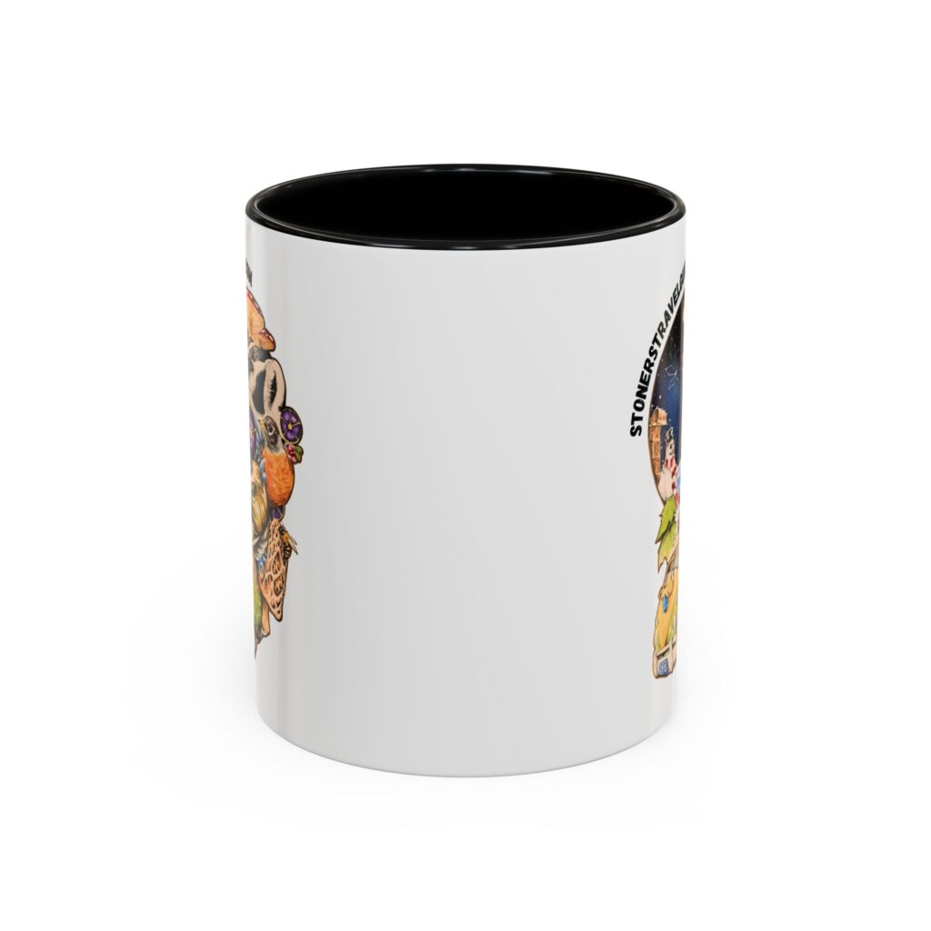 the stoner's travel guide to wisconsin accent coffee mug (11, 15oz)