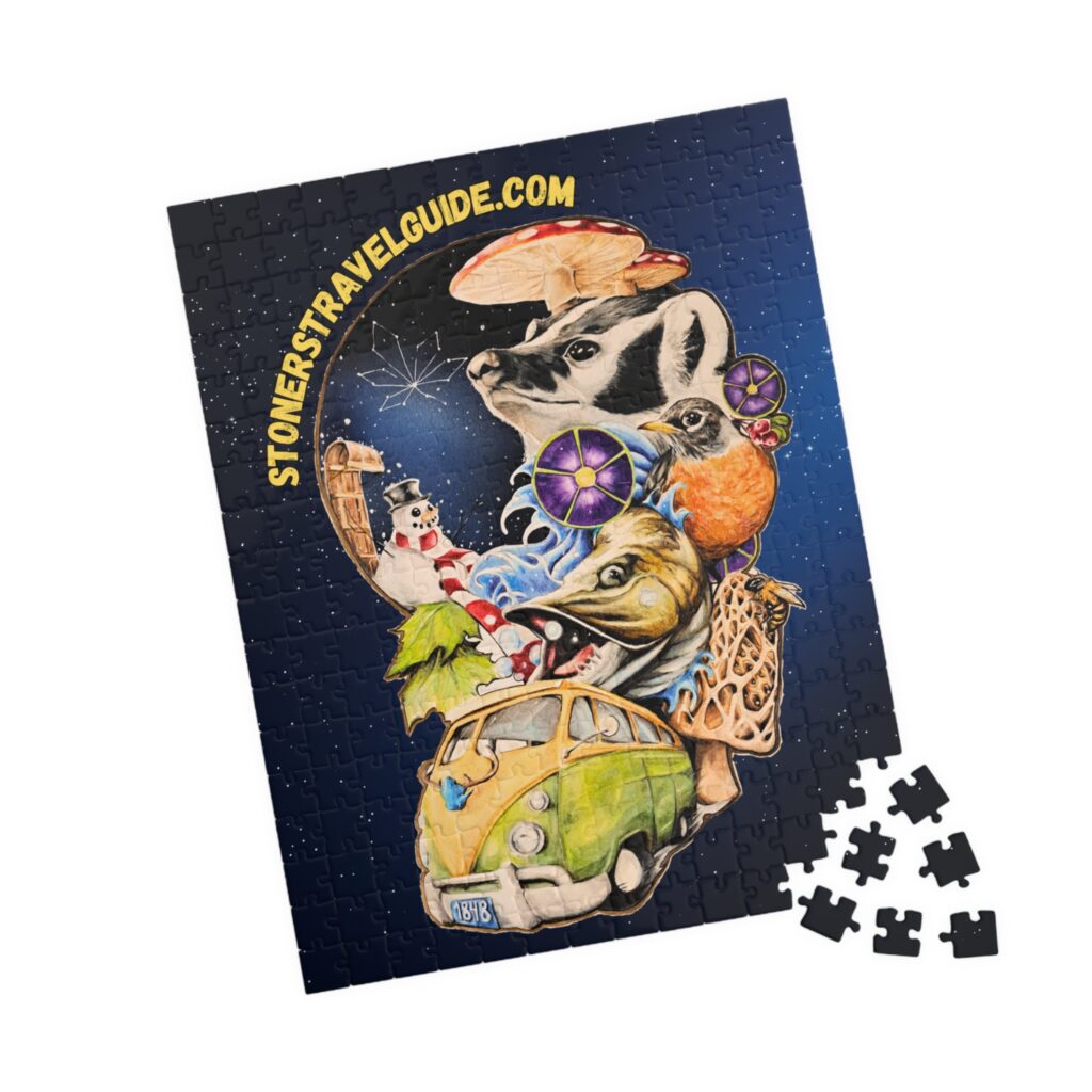 the stoner's travel guide to wisconsin puzzle (110, 252, 520 piece)