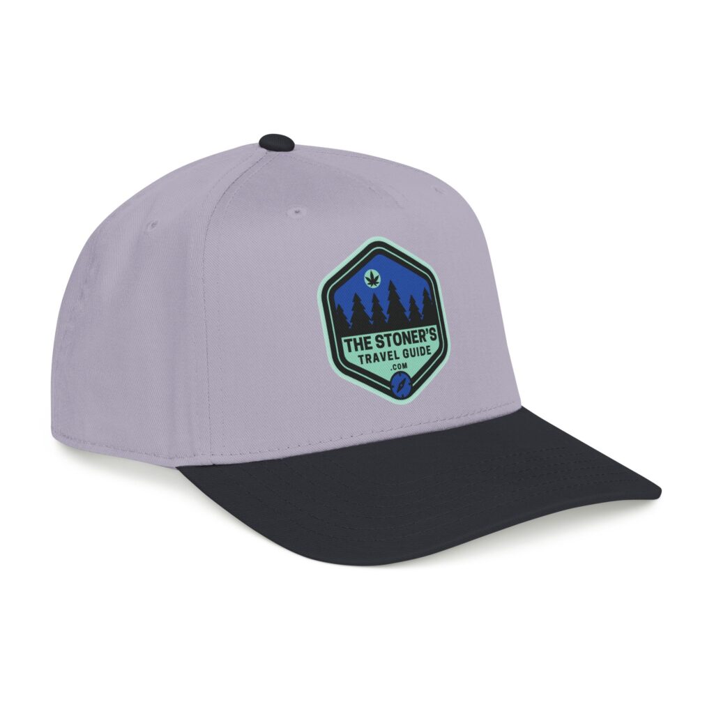 the stoner's travel guide logo baseball cap embroidered hat