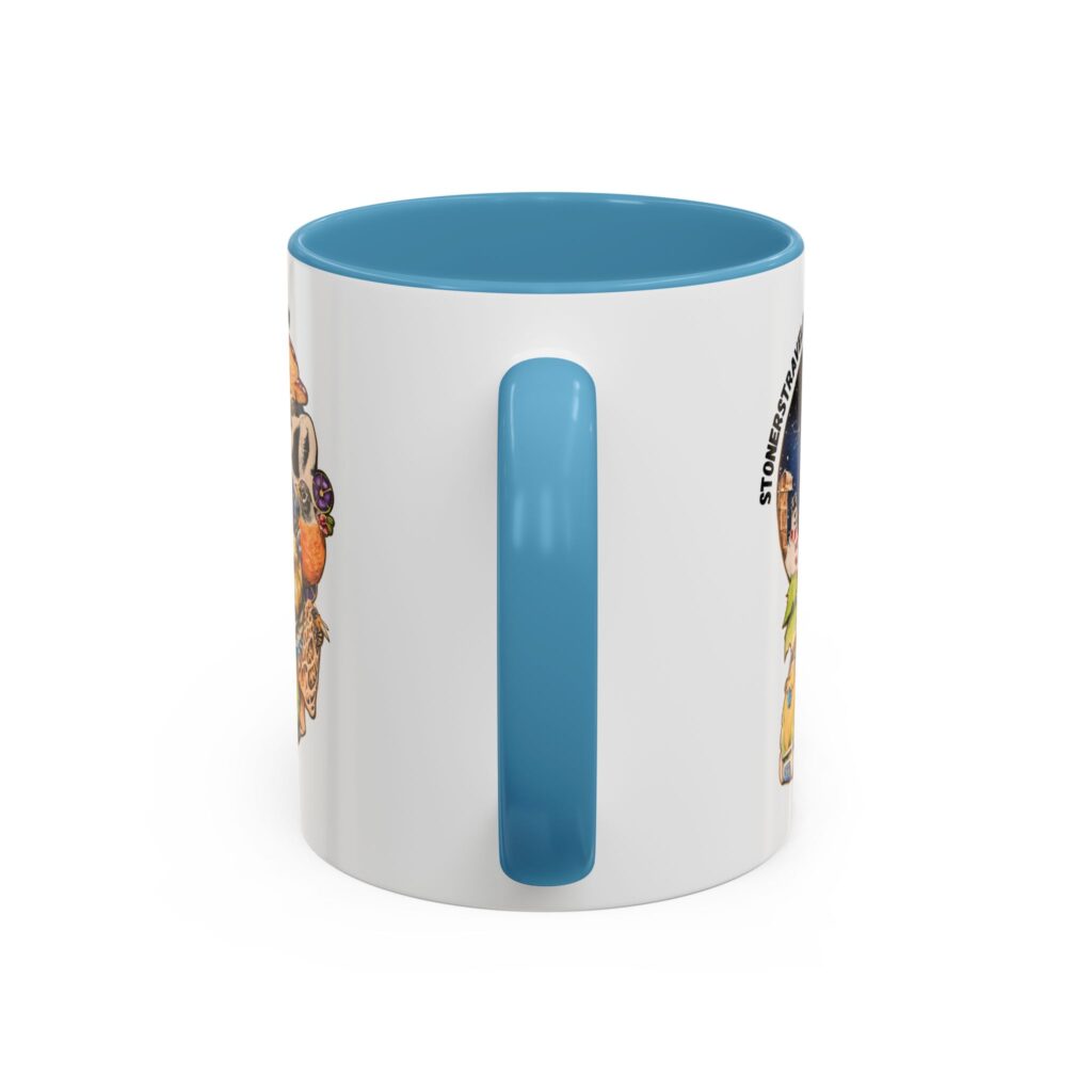 the stoner's travel guide to wisconsin accent coffee mug (11, 15oz)