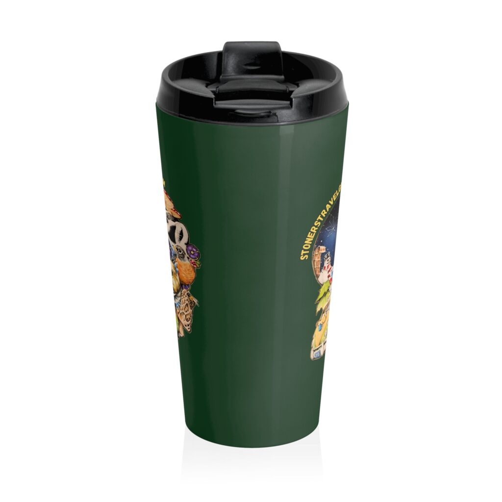 the stoner's travel guide to wisconsin stainless steel travel mug