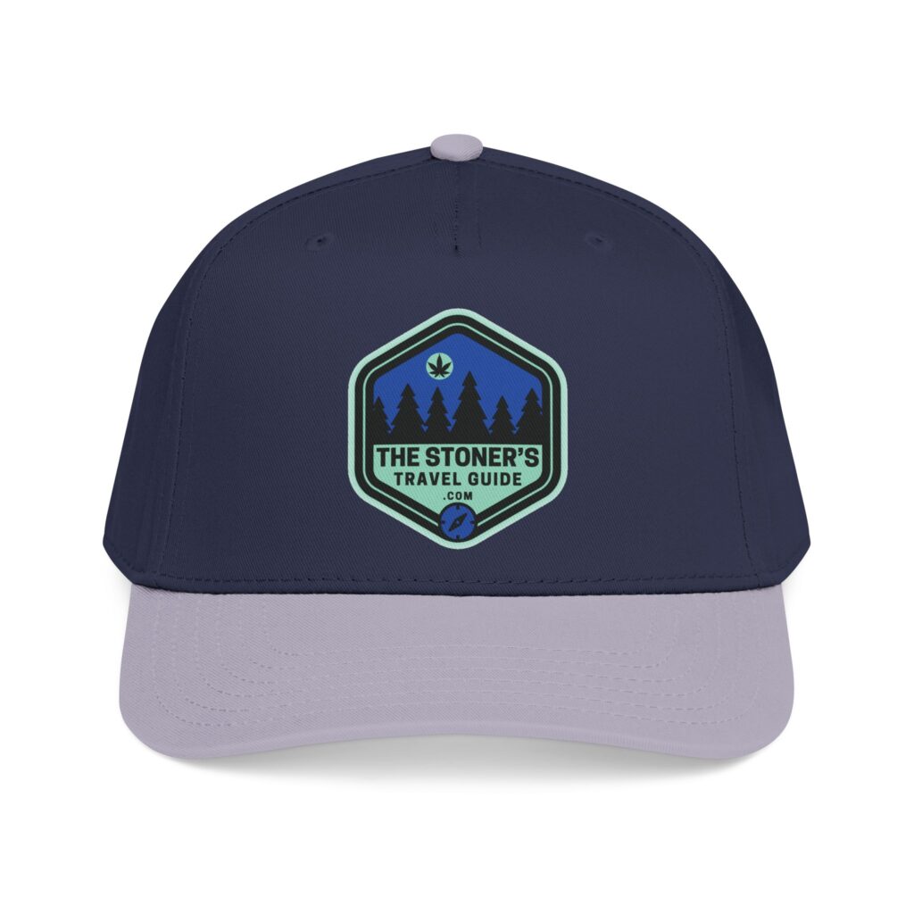 the stoner's travel guide logo baseball cap embroidered hat