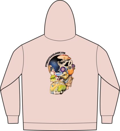 the stoner's travel guide to wisconsin unisex reflex fleece full zip hoodie sweatshirt