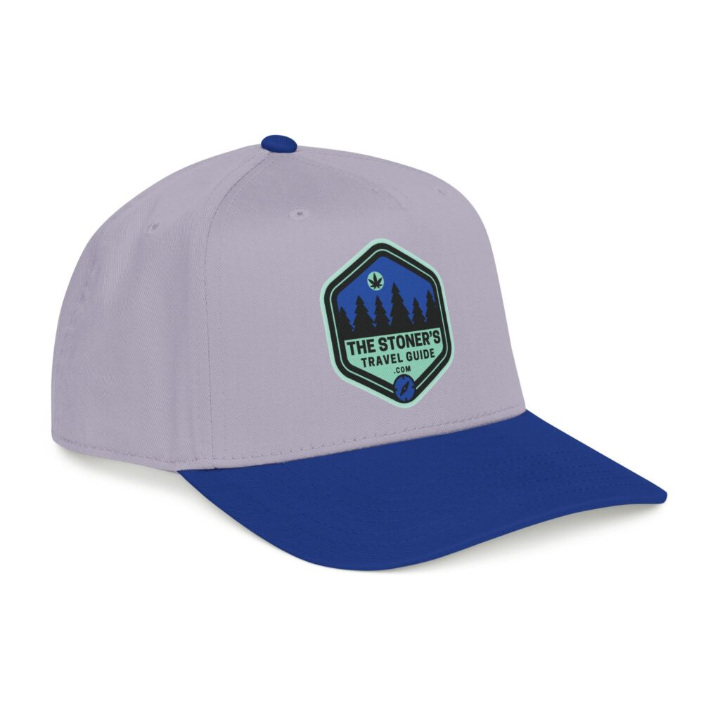 the stoner's travel guide logo baseball cap embroidered hat