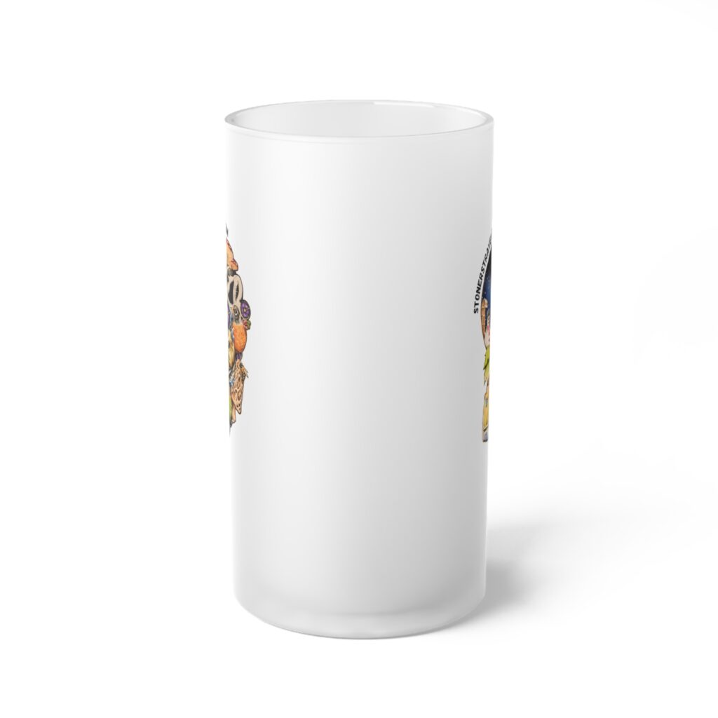 the stoner's travel guide to wisconsin frosted glass beer mug