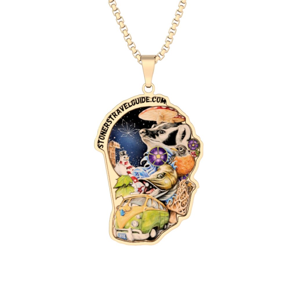 the stoner's travel guide to wisconsin custom cut photo pendant