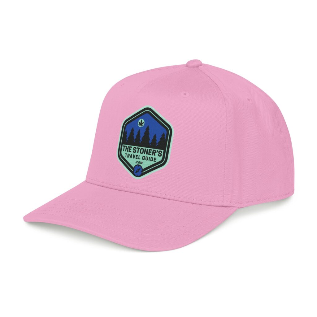the stoner's travel guide logo baseball cap embroidered hat