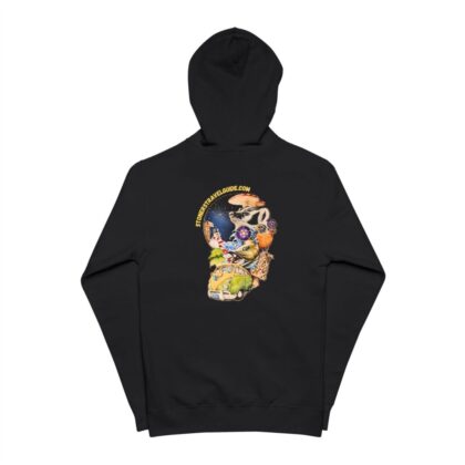 the stoner's travel guide to wisconsin unisex fleece zip up hoodie