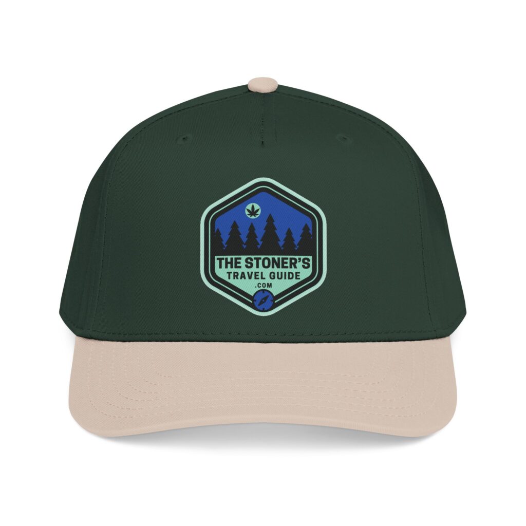 the stoner's travel guide logo baseball cap embroidered hat