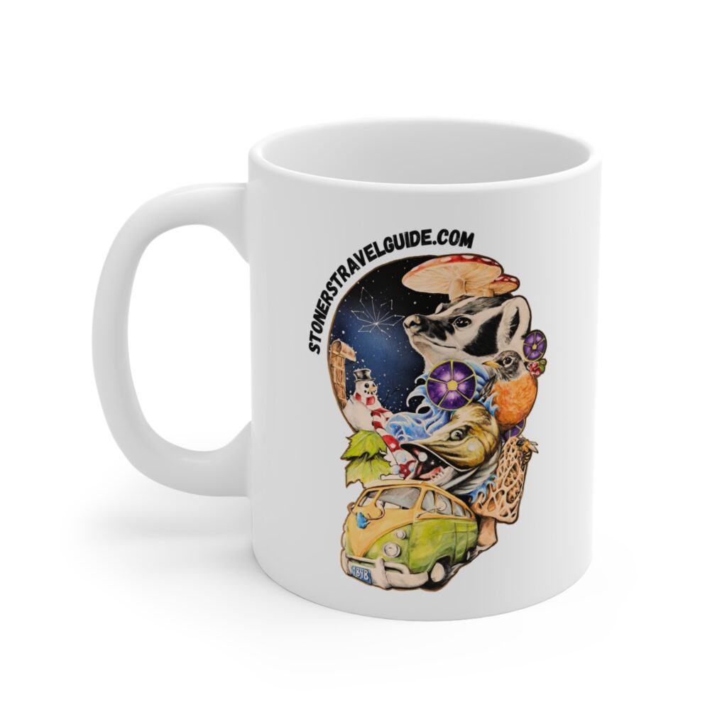 the stoner's travel guide to wisconsin mug 11oz