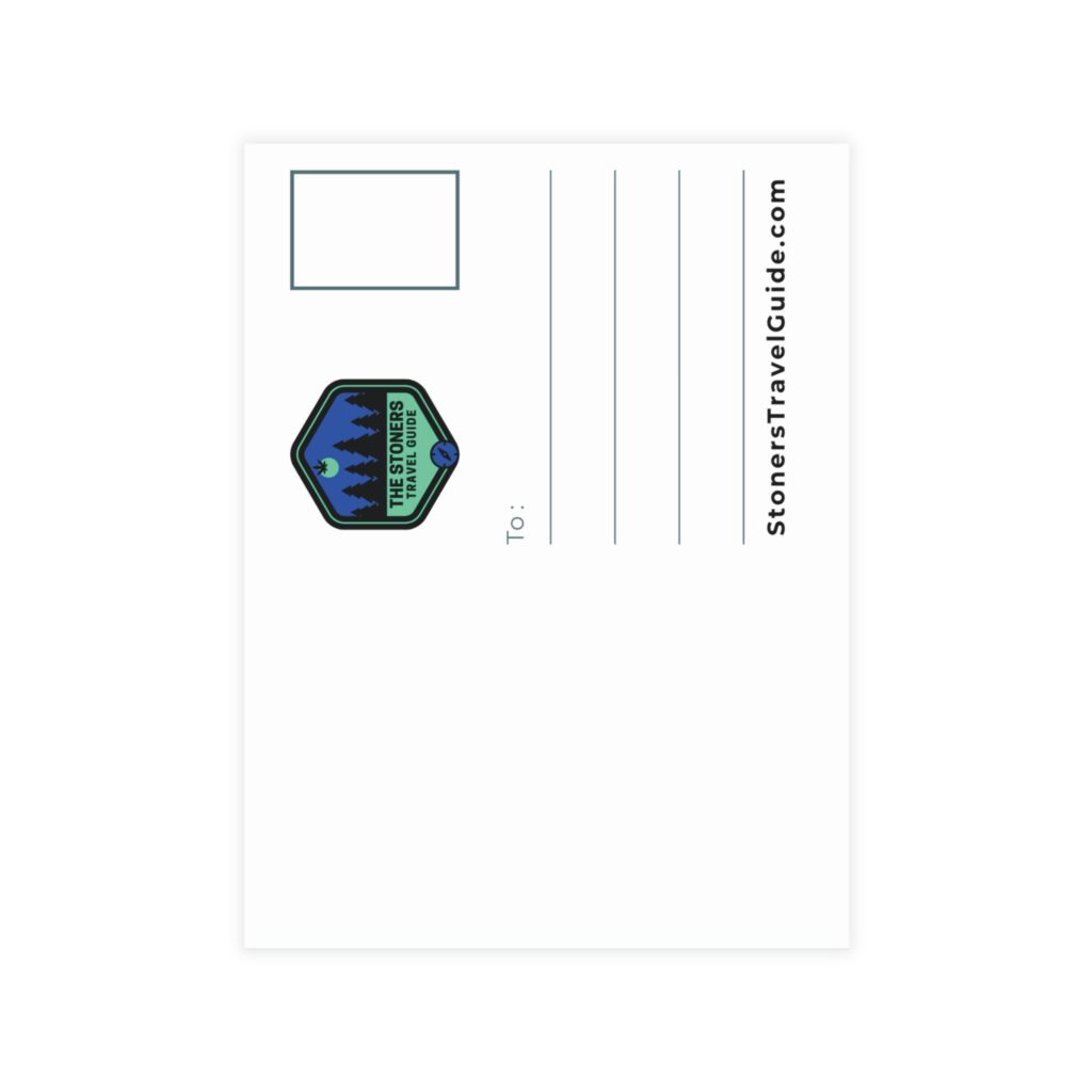 the stoner's travel guide to wisconsin cover artwork postcard bundles (envelopes included)