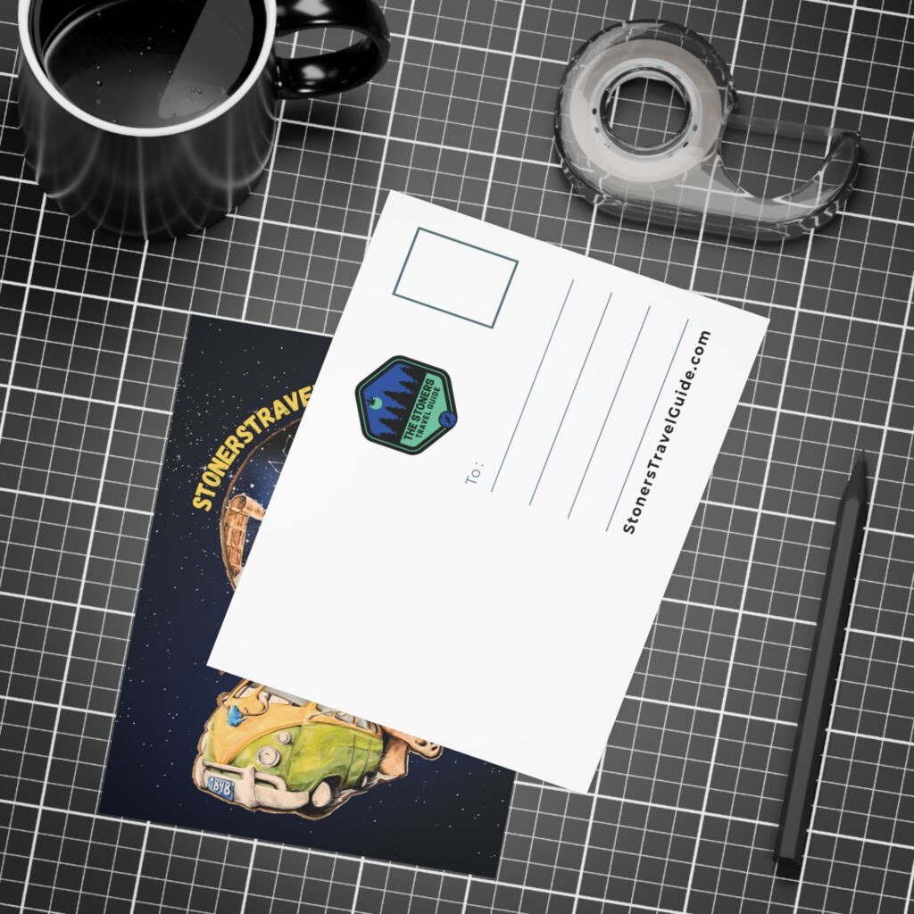 the stoner's travel guide to wisconsin cover artwork postcard bundles (envelopes included)