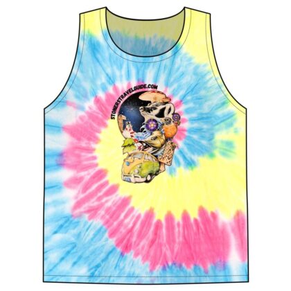 the stoner's travel guide to wisconsin unisex tie dye tank top