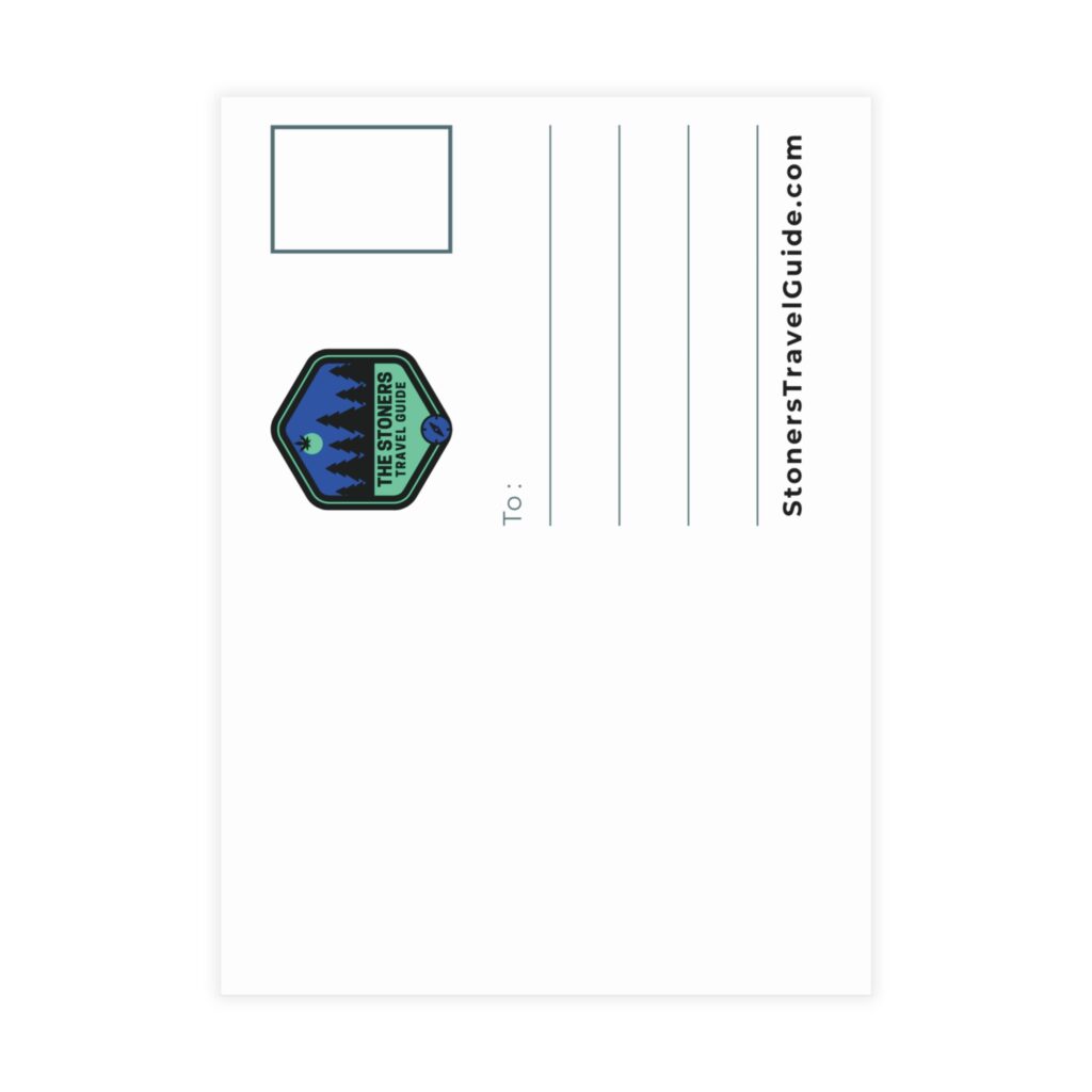 the stoner's travel guide to wisconsin cover artwork postcard bundles (envelopes included)