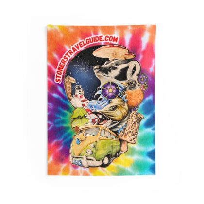 the stoner's travel guide to wisconsin tie dye wall tapestry design 4