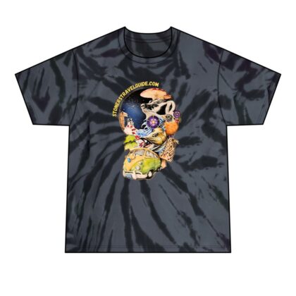 the stoner's travel guide to wisconsin men's tie dye tee