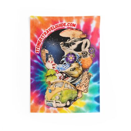 the stoner's travel guide to wisconsin tie dye wall tapestry design 4